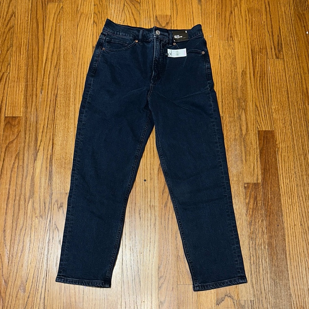 NWT Express Mom Jean Super High Rise Black